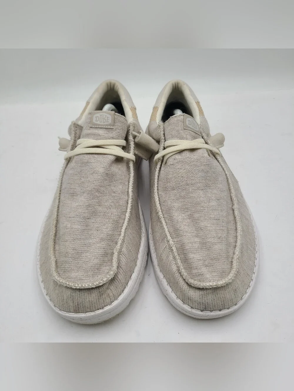B41 Hey Dude Wally Stitch Loafers Mens 12 Dirt Road Slip On Casual Comfort Shoes
